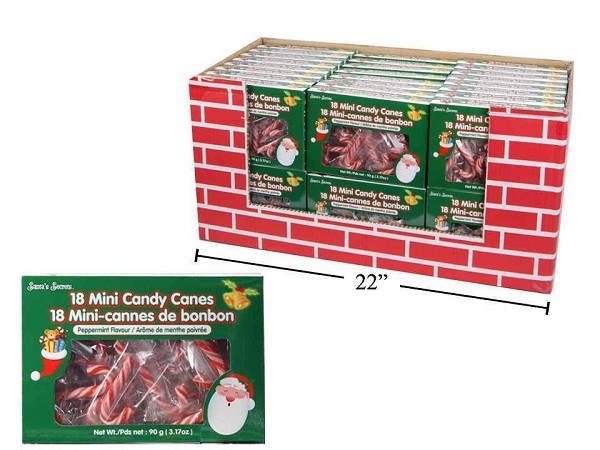 Santa's Secrets 18ct Mini Candy Cane Peppermint (32604)