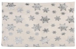 Silver Snowflake Foil Printing Placemat (01958)