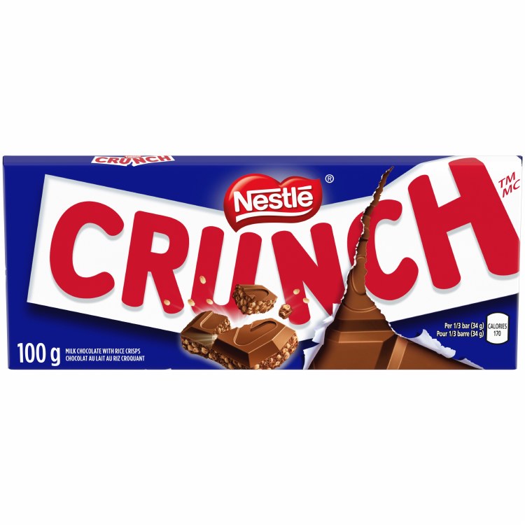 Nestle Crunch Bar Family/Tablet 100g - 16/box (74948)