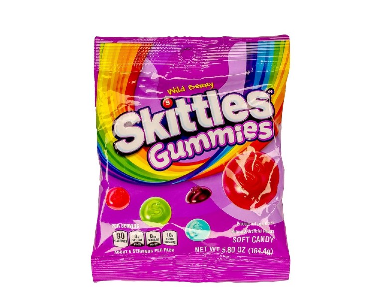 Skittles Berry Gummies Peg - 164g (12) (46088)