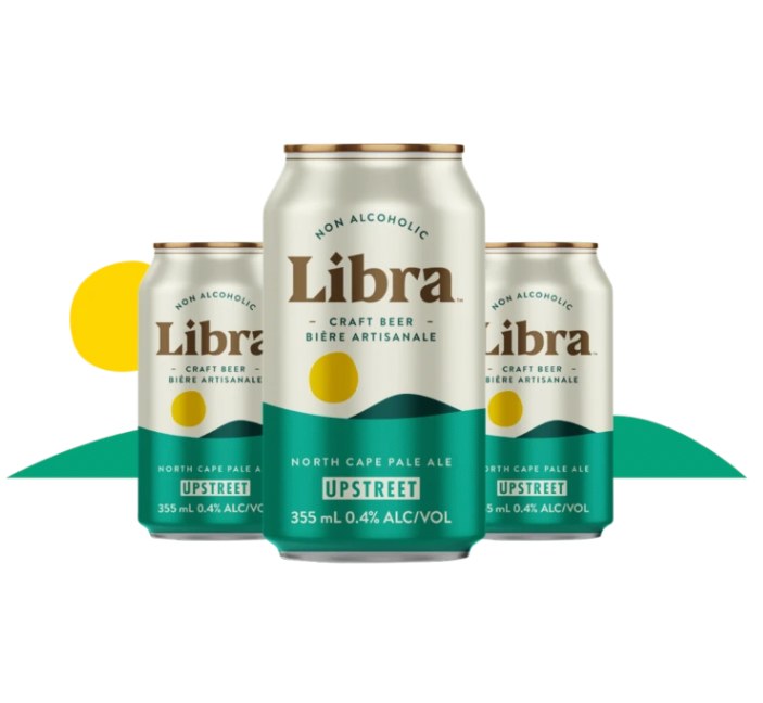 Upstreet LIBRA *NON ALCOHOLIC* PALE ALE Craft Beer - 4 x 355ml (50601) - SOLD BY 4/PKG