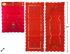 12.5"x34" Table Runner Red (33489)