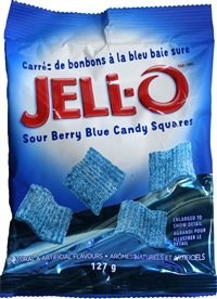 Jello Sour Berry Candy Square - 127g (12) (58828)