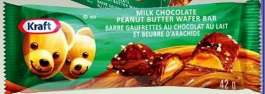 Kraft Milk Chocolate Peanut Butter Wafer Bar - 42g 12/BOX (6) (56002)