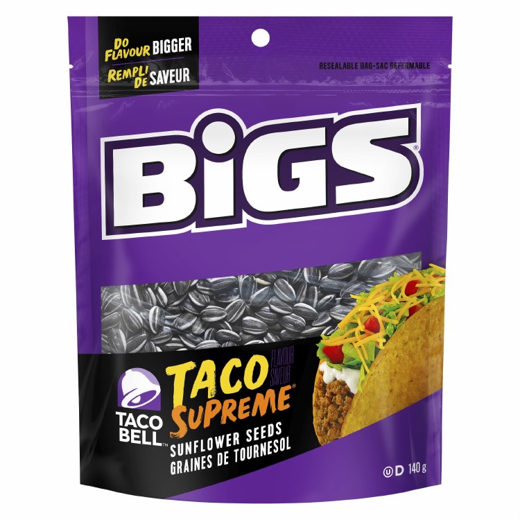 Bigs Sunflower seed Taco Bell - 140g - BAG (8) (01367)