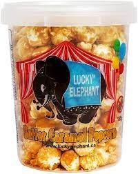 Lucky Elephant Novelty Butter Caramel Popcorn - 135g (24) (01399)