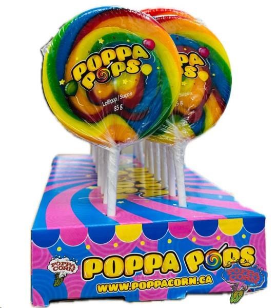 Twirl Pops Poppa Pops Lollipop- SOLD BY TRAY OF 18 (2)(NO SKU)