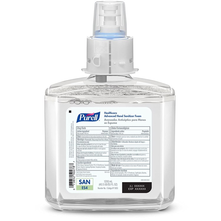 Purell / Gojo ES4 *MANUAL SANITIZER* Advanced Hand Sanitizer Foam- 1200ml (2) (5051-02)