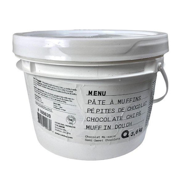 MENU Muffin Dough- Chocolate Chip- 3.6KG