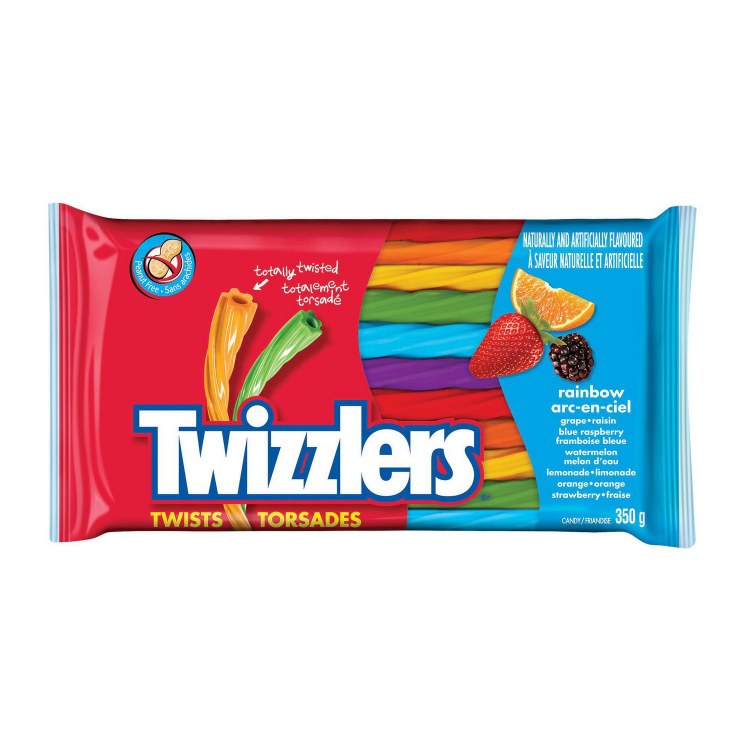 Twizzlers Assorted Twist Rainbow - 350g (12)(80864)