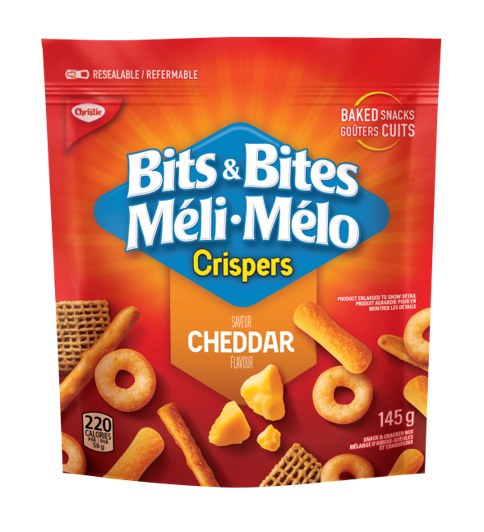 Crispers Bits & Bites Cheddar - 145g (12) (02742)