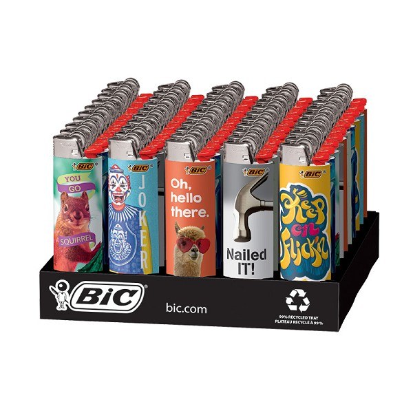 Bic Favorites Lighter Tray - 50ct (6) (22418) - SOLD BY TRAY