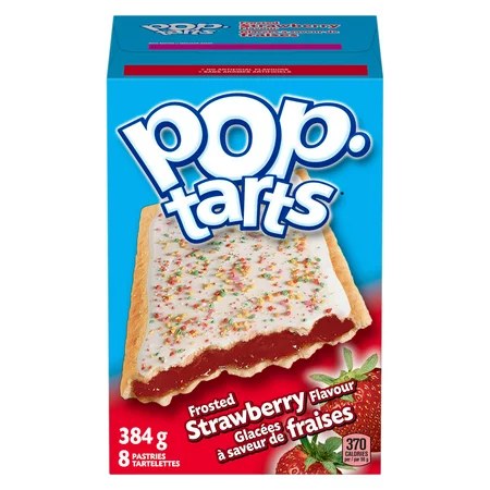 Kellogg Pop Tarts - Frosted Strawberry - 384g - SOLD BY EACH (12) (13092)