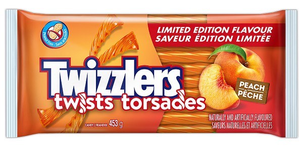 Twizzlers Limited Edition Peach Twists - 453g (12)(80976)