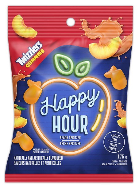 Hershey Twizzlers Gummies - Happy Hour Peach Spritzer - 175g (10) (39230)
