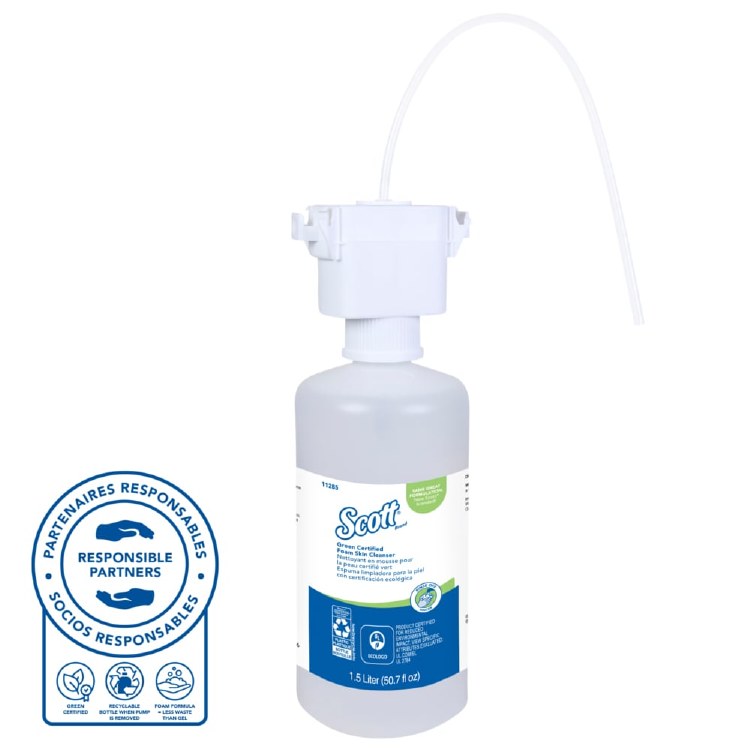 Kimberly Clark - Scott Green Certified Foam Skin Cleanser / Soap *FOR IN COUNTER DISPENSER* - 1.5L (2) (11285)