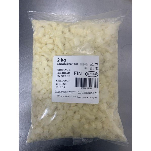 Cheese Curds Poutine Bulk 2kg (2) (111258) SOLD BY BAG Kays