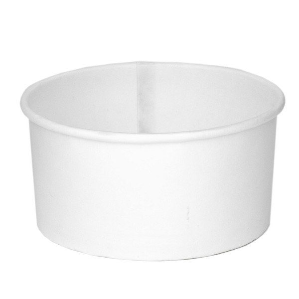 Genpak 12oz White Paper Food Container (P12C) - 25/SLV (20) (70846)