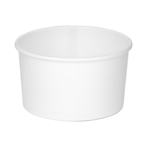 Genpak 10oz White Paper Food Container (10C) - 25/SLV (20) (70896)