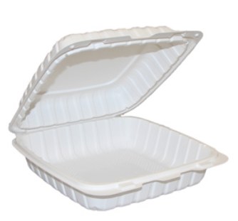Kays 9 x 9 x 3 Mineral Filled Clamshell **SINGLE COMP** (Recyclable) FST6 - 150/case (7012) (03469)