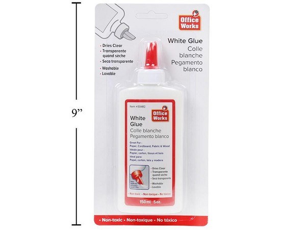 O.WKs. 150ml White Glue, b/c (HZ) (30482)(6)