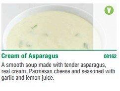 Frozen Food - Campbells Soup - Signature Cream of Asparagus - 3 x 1.81lb - SOLD BY CASE (08162)