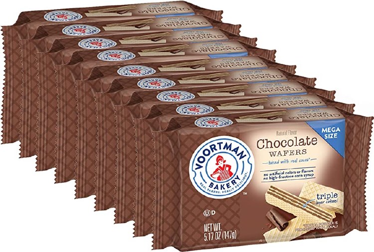 Voortman Mega Size Chocolate Wafers 147g - 9/BOX (6) (05033)