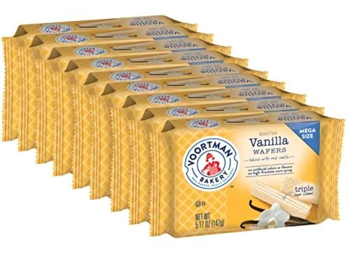 Voortman Mega Size Vanilla Wafers 147g - 9/BOX (6) (05036)