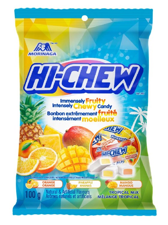 Tosuta Hi-Chew Tropical Mix Peg Bag - 100g (6) (00895)