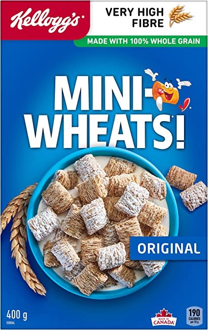 Kellogg Mini Wheats Original Cereal - 400g (10) (59000)