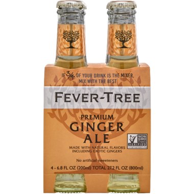 Fever Tree Ginger Ale Glass Bottle- 24 x 200ml