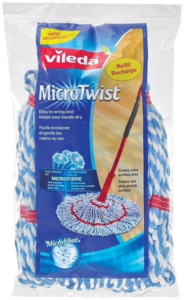 Vileda Microtwist Microfiber Mop Refill For Spin Mop (4) (60851)