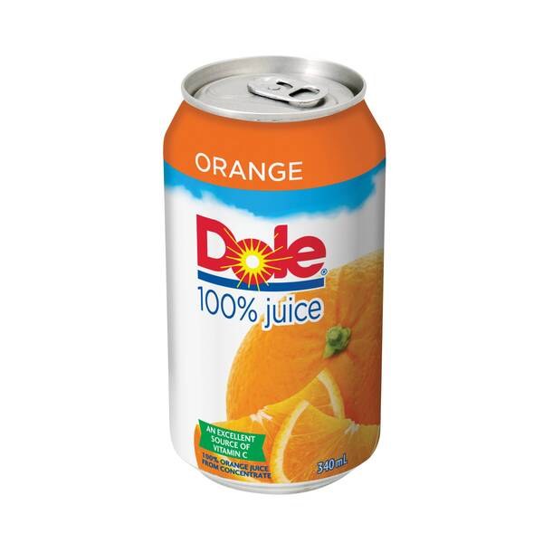 Canned orange juice sale