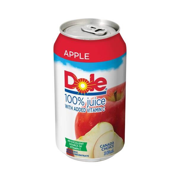 CAN - Dole Apple Juice - 12 x 340ml (PEPSI) (01160)