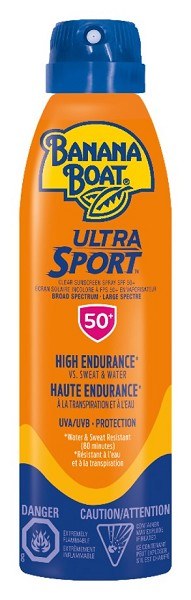 Banana Boat Ultra Sport Spray Sunscreen SPF 50 - 170g (12) (03043)