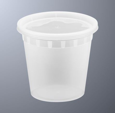 24oz Heavy Deli Container Combo Round - 240 sets (S-24) (31241)