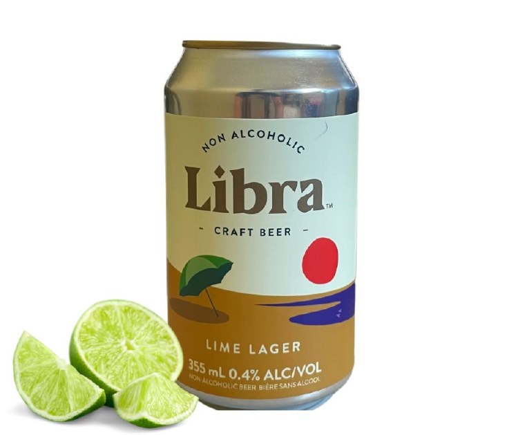 Upstreet LIBRA *NON ALCOHOLIC* LIMELIGHT Lime Lager Craft Beer - 4 x 355ml (50613)