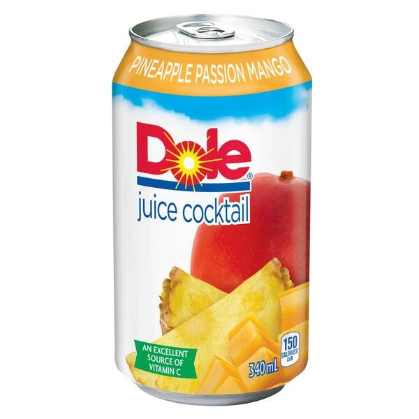 CAN - Dole Pineapple Passion Mango Juice - 12 x 340ml (PEPSI) (01154)