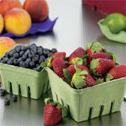 Berry Pack - pint - Green Berry Pak Container-44010 Pint  Green @500cs