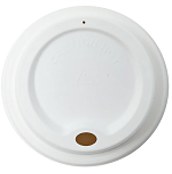 Globe 8oz Lid Bagasse Compostable for Hot Coffee Cup - 50/SLV (20) (00215)