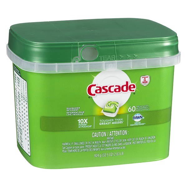 Cascade Original Fresh Scent Dishwasher Detergent Actionpacs (pods) - 60ct (6) (89620)