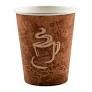 Hy Pax Eco Hot Paper Cup Single Wall BISTRO DESIGN 8oz - 50/SLV (20) (HPE-HC08-SW) (01359)
