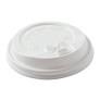 Hy Pax Dome Lid w/ Latch, White - For 8oz Hot Paper Cup, Eco - 50/SLV - SOLD BY SLV - (20) (01367) (HPE-HCLW-PPD-S)