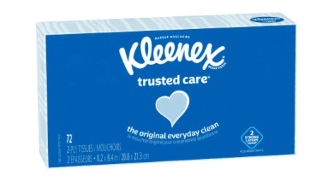 Kleenex Trusted Care Facial Tissue 2ply - 72ct (36) (54740)