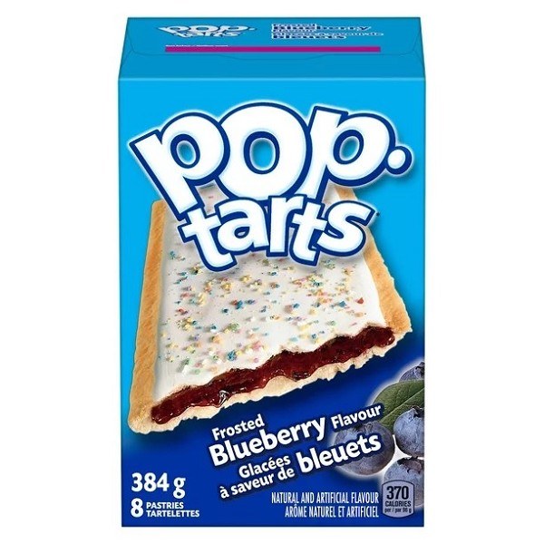 Kellogg Pop Tarts - Frosted Blueberry - 384g - SOLD BY EACH (12) (13088)