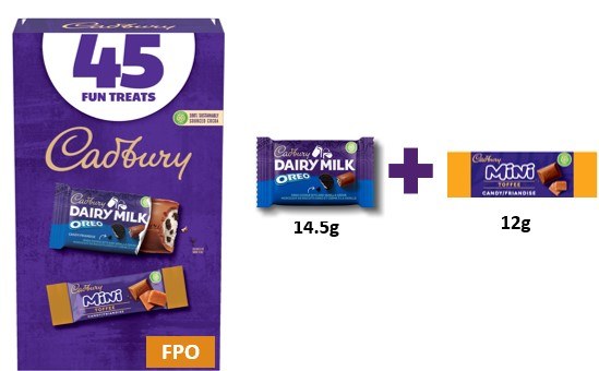 Cadbury OREO & Toffee Fun Treats 593g - 45ct (15) (01806)