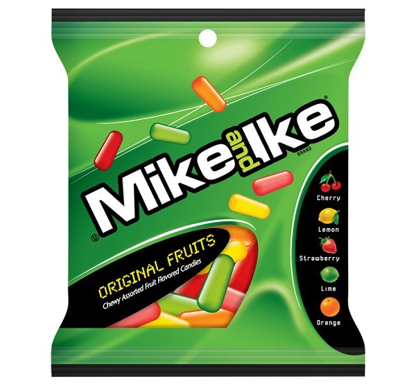 Mike & Ike ORIGINAL Peg Bag - 141g (GREEN) (12) (47252)