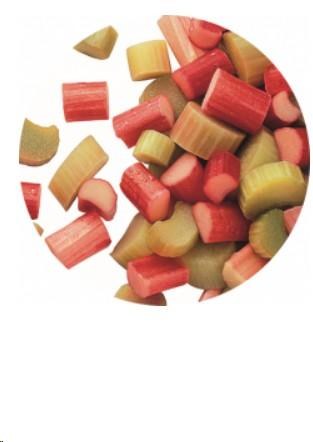 Alasko Frozen IQF Sliced Rhubarb- 1KG (5) (26124) (502) (06087) (Below Zero 6515)