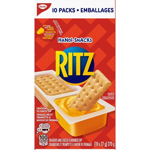 Mondelez Ritz Handi-Snak Cheese N Crackers 10pk - 10/BOX (4) (02908)