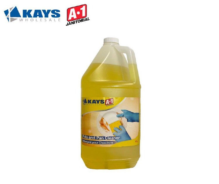 Kays/A1 Yellow Pot & Pan Detergent - 4L (4) (00282)
